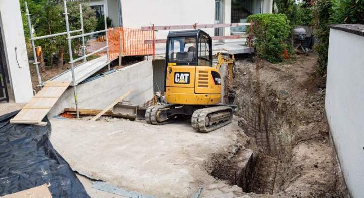 Travaux de terrassement sur un chantier résidentiel Île-de-France