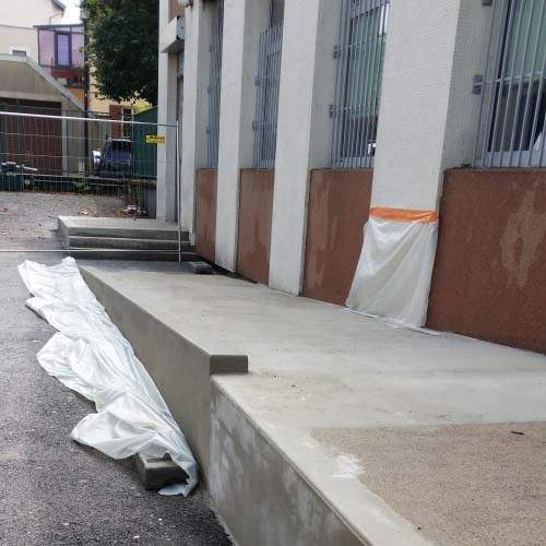 Rampe d'accès en béton Île-de-France