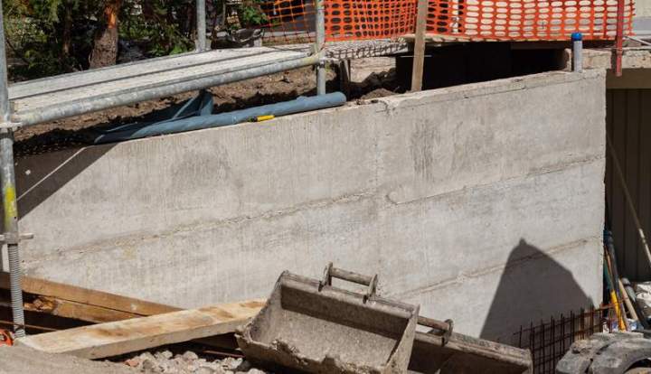 Mur de fondation en béton Île-de-France