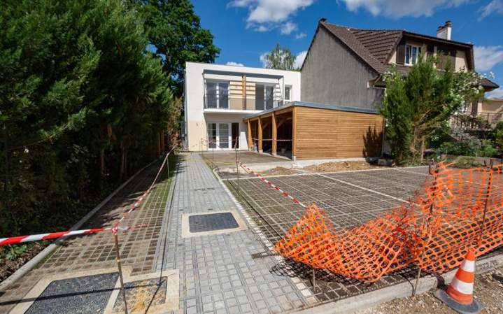 Chantier de construction en cours Île-de-France